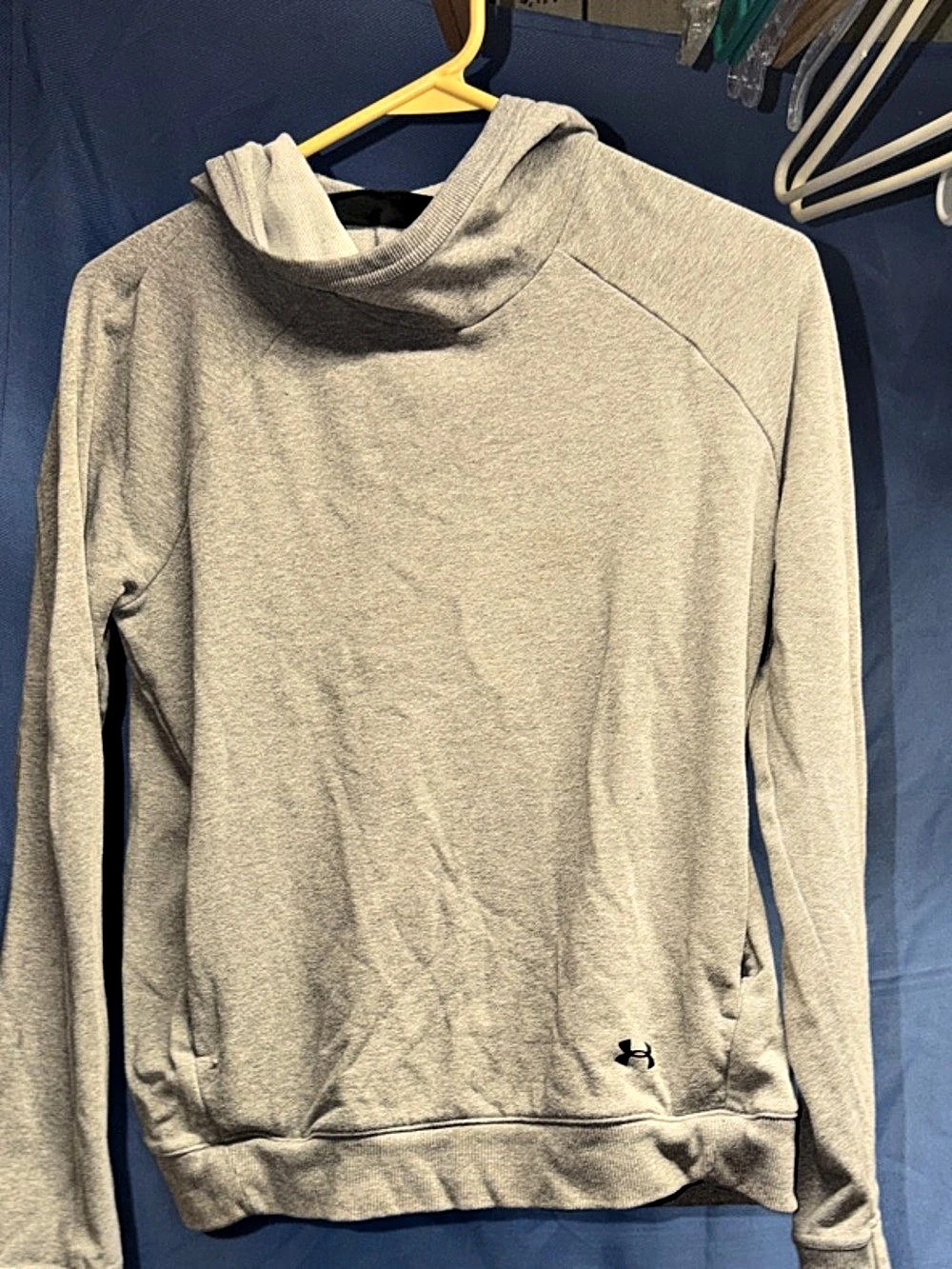 Under Armour Rival Fleece Hoodie Gray Pullover Hoodie